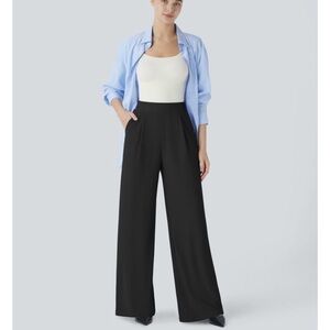 HALARA Black Wide-Leg Palazzo Pants